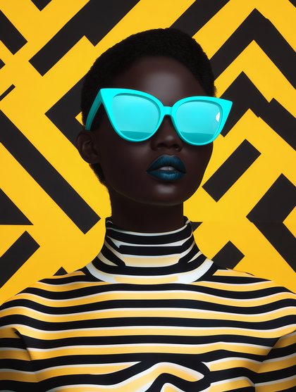 Striking Portrait in Sunglasses
