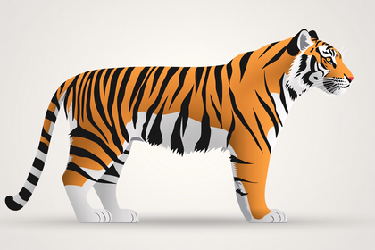 Striking Tiger Illustration