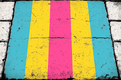 Striped Concrete Wall