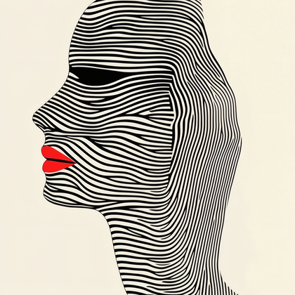 Striped Face Illusion