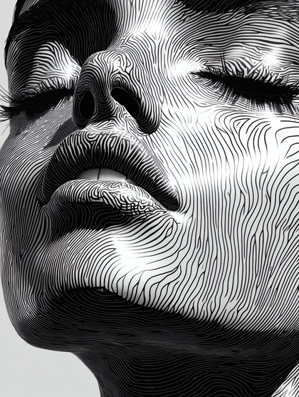 Striped Face Illusion