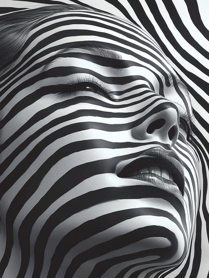 Striped Face Illusion