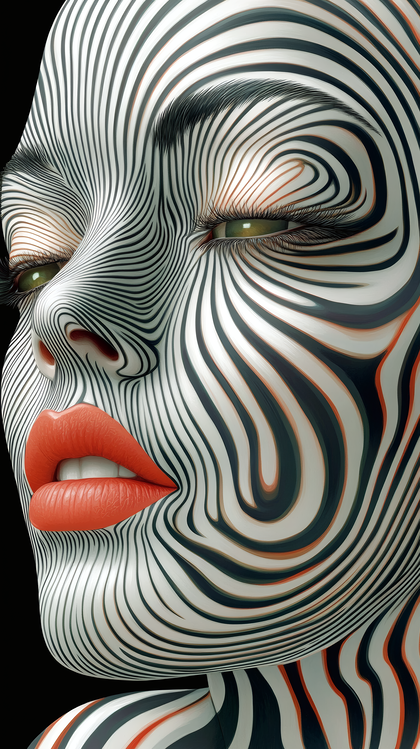 Striped Face Illusion