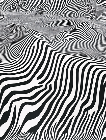 Striped Landscape Illusion