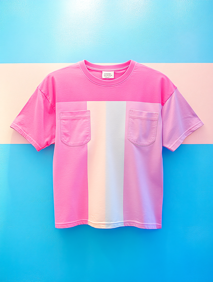 Striped Pocket T-Shirt Display