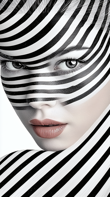Striped Vision Portrait