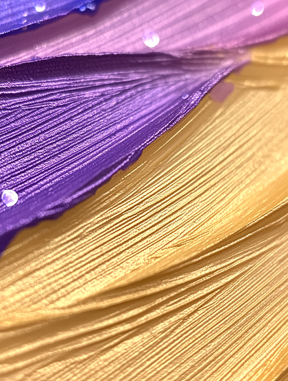 Strokes of Purple and Gold