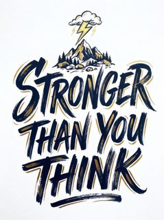 inspirational mountain typography