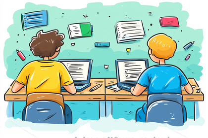 Students Studying Together
