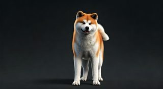 akita inu portrait