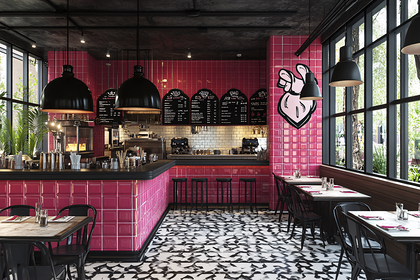 Stylish Diner Interior