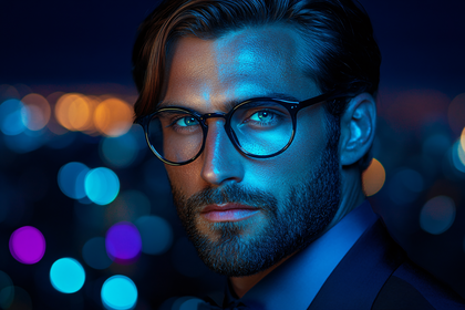 Stylish Man in Glasses