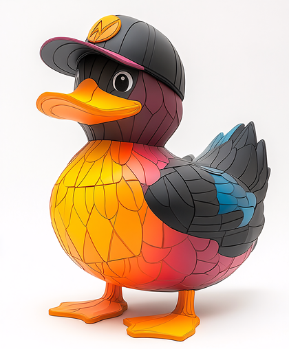 Stylish Mosaic Duck