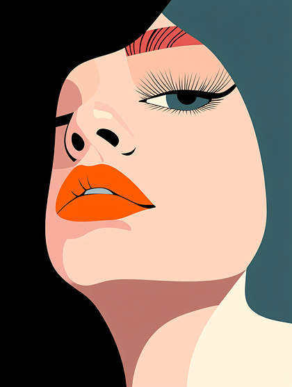 Stylish Woman Face