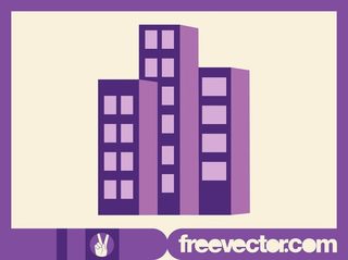 Stylized Apartment Buildings Free Vector