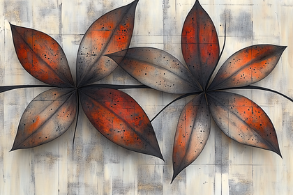 Stylized Autumnal Floral Arrangement