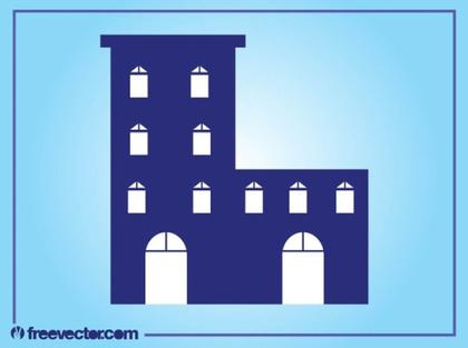 Stylized Building Layout Free Vector
