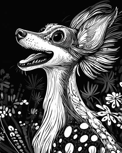 Stylized Chihuahua Portrait