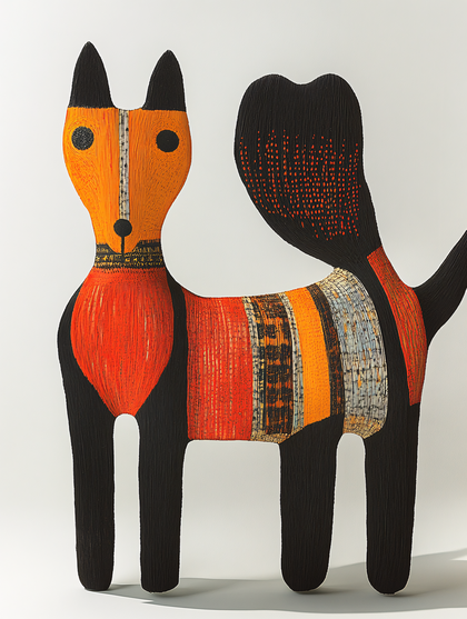 Stylized Dog Figurine