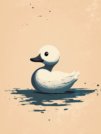 Stylized Duck Illustration