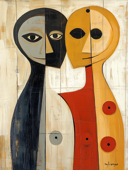 Stylized Figures Duo