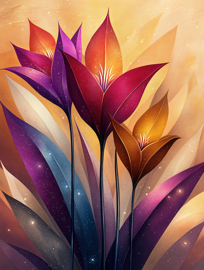 Stylized Floral Bouquet