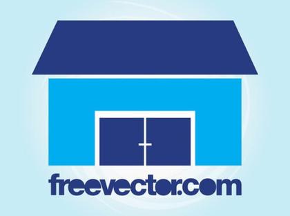 Stylized House Icon Free Vector