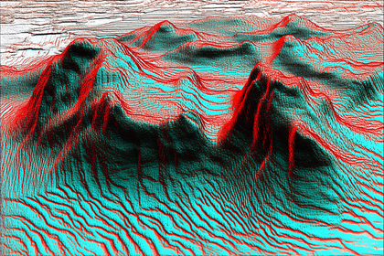 Stylized Mountain Range