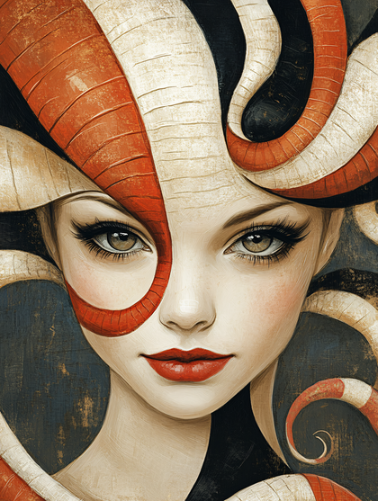 Stylized Portrait Of A Woman