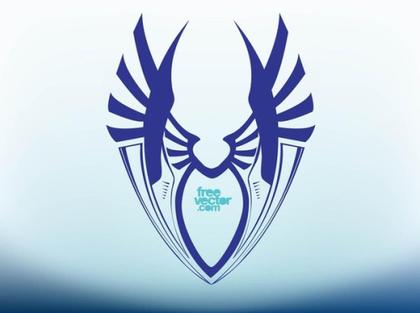 Stylized Shield Free Vector