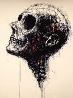 Stylized Skull Portrait