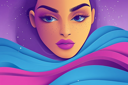 Stylized Woman Portrait