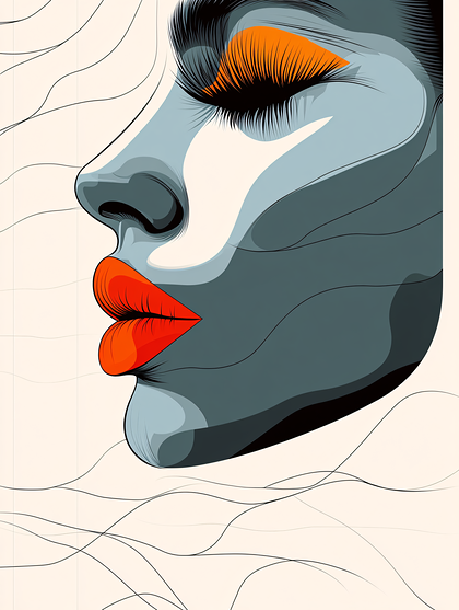 Stylized Woman Profile