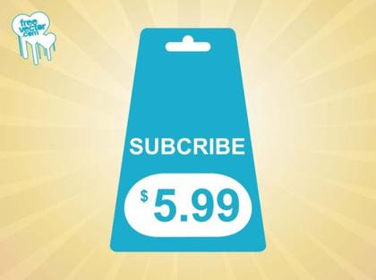 Subscribe Tag Free Vector