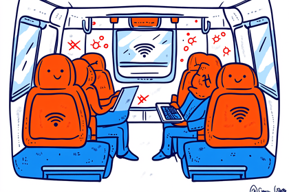 Subway Wifi Illustration