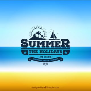Summer Badge Free Vector