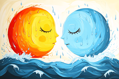 Sun And Water Face Off