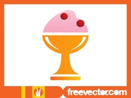Sundae Icon Free Vector