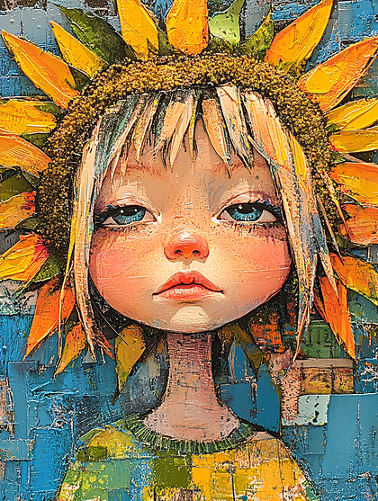 Sunflower Child Portrait