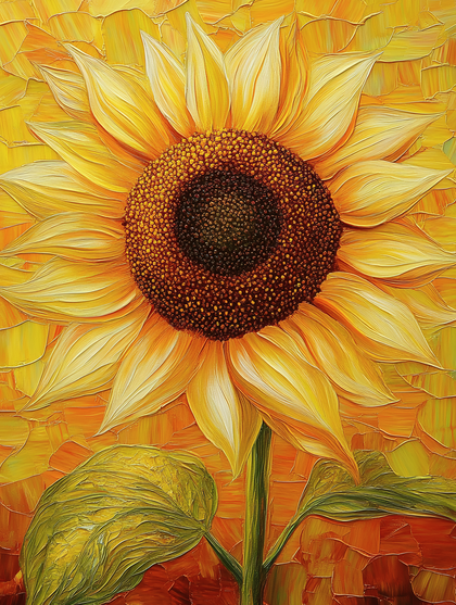 Sunflower Impasto