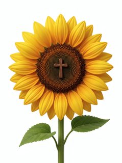 Sunflower Cross Symbol