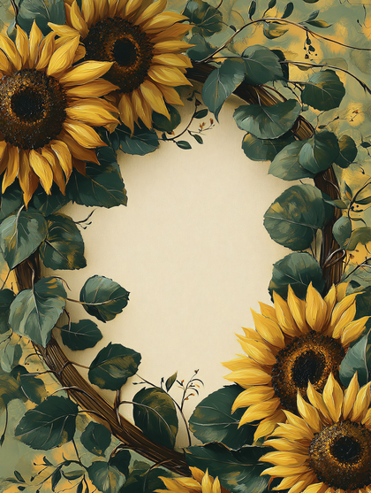 Sunflower Wreath