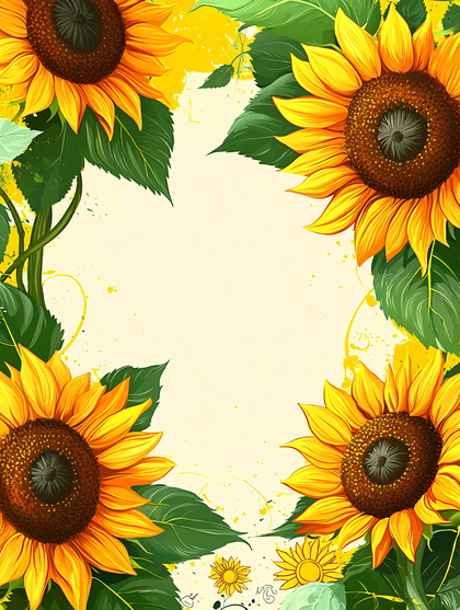 Sunflowers Border