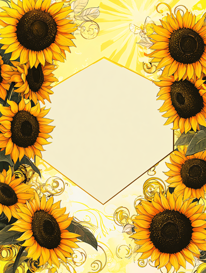 Sunflowers - Invitation Card