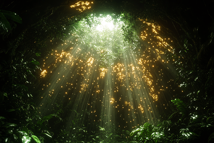 Sunlit Forest Glade
