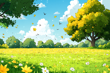 Sunny Meadow Landscape