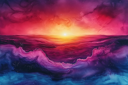 Sunset Abstract Ocean