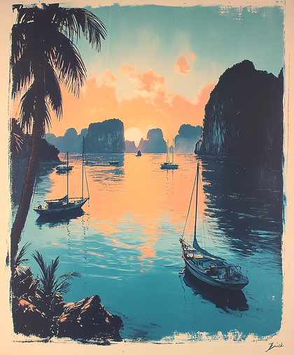 Sunset Bay Scene
