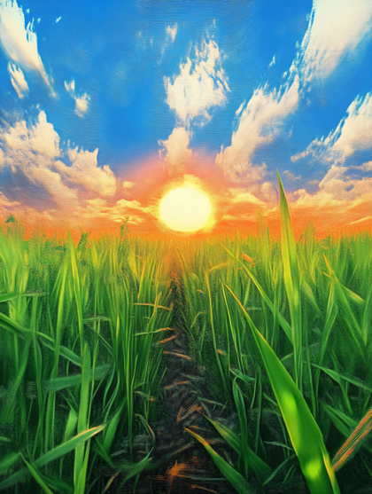 Sunset Field Path