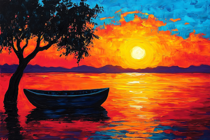 Sunset Over Water